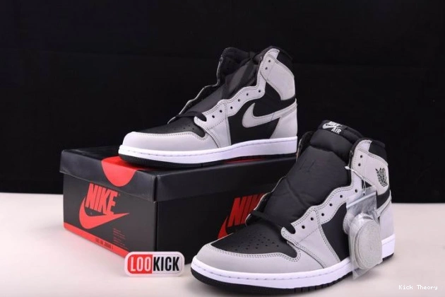 Kick Theory Black Jordan Retro 1 555088-035 Smoke Air High Grey Light White 0708